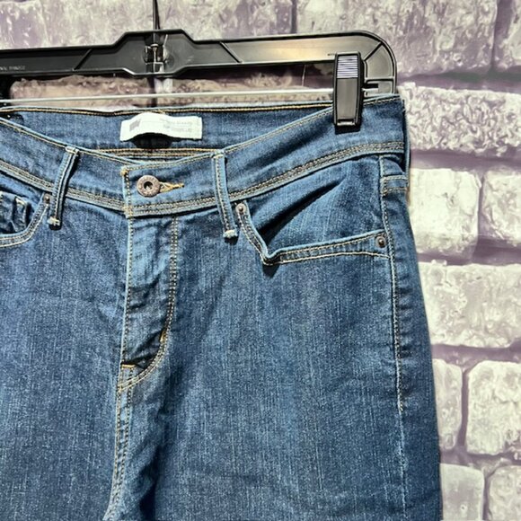 Levis Blue Perfectly Slimming Jeans Size 10 - Picture 3 of 8